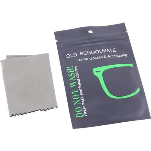 Glasses Cleaning Cloth Eyeglasses Box Scouring Pad Glass Mist Defogger Stains Wipe Cloth Laptop Screen Telescope Camera Lens Rag