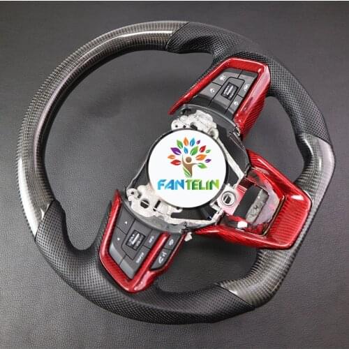 Racing Cuatomized Real Carbon Fiber Sports Steering Wheel Alcantara Leather compatible for SUBARU outback Forester 2018-2020