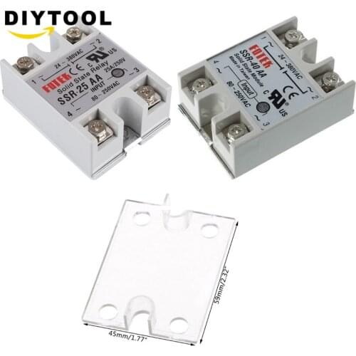 Solid State Relay SSR-25AA SSR-40AA 25A 40A Actually 80-250V AC TO 24-380V AC SSR 25AA 40AA Relay Solid State