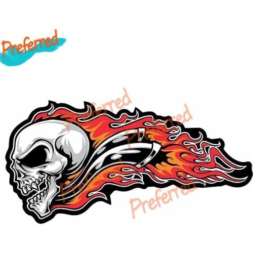 High Quality Soccer Skull Graffiti Decal Motocross Racing Laptop Helmet Trunk Wall Vinyl Car Sticker Die Cutting Waterproof PVC