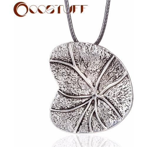 Leaf Pendants Plant Jewelry Long Necklace for Women Jewellery Statement necklaces & pendants Suspension 2021 New Chokers Alloy