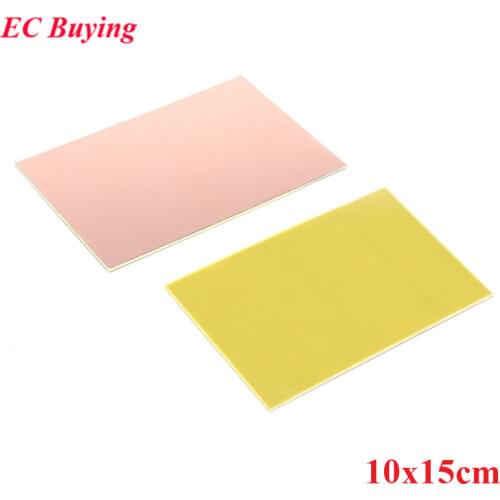 Copper Clad Laminate One Single Side Plate CCL 10x15cm 1.5mm FR-4 Universal Board Practice PCB DIY Kit 100*150*1.5mm
