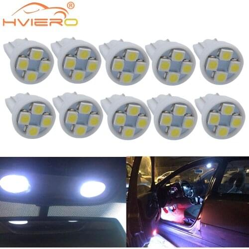 10Pcs T10 4led W5w White Red Blue 3528 1210 External Light Car Auto Interior Lamp Wedge Tail Turn Signal Dome Led Reading Lights