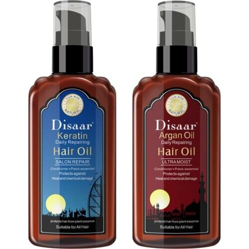 SNOW DISAAR 120ml Pure 100% Natural Organic Morocco Argan Oil Hair Treatment Damaced Repair Reduce Bifurcation Hair Growth Care