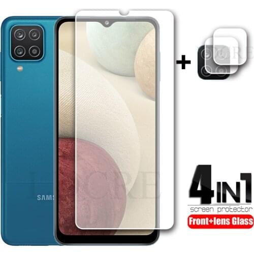 2Pcs For Samsung Galaxy A12 Tempered Clear Glass for Galaxy A32 5G Screen Glass Lens film For Galaxy A42 5G A02S A52 A72 5G