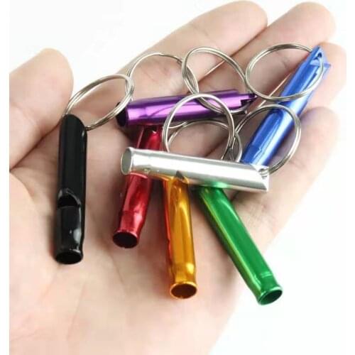2PC New Wilderness Survival Supplies Metal Whistle Outdoor Adventure Equipment Fire Emergency Training Whistle Cheerleading Tool