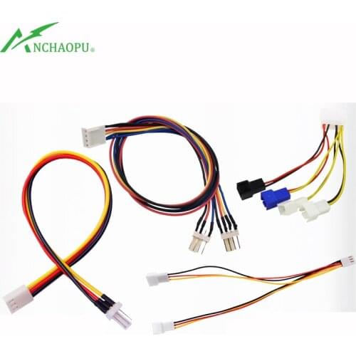 3pin 4pin speed-down cable 3pin 4pin extension cable, 3pin 4pin split into two extension cable suitable for cooling fan