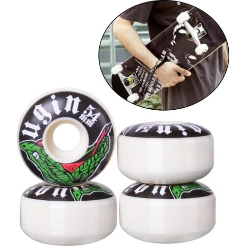 4x Skateboard Wheels Set Replacement 54x32mm Roller Wheel Outer Case Parts