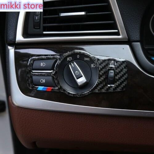 Accessories For BMW F10 F18 F01 F02 F03 F07 F25 F26 Car styling Headlight Switch Buttons Frame Decoration Cover Trim Car Sticker