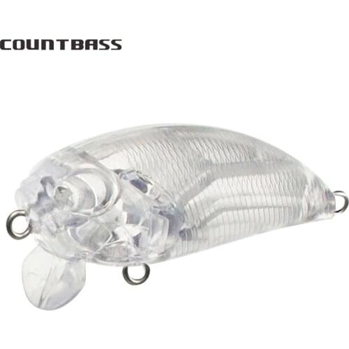 10pcs Magnet System Blank Hard Lure 50mm, 7g Unpainted Fishing Baits, Crankbait, Wobbler, Bass Walleye Crappie bait