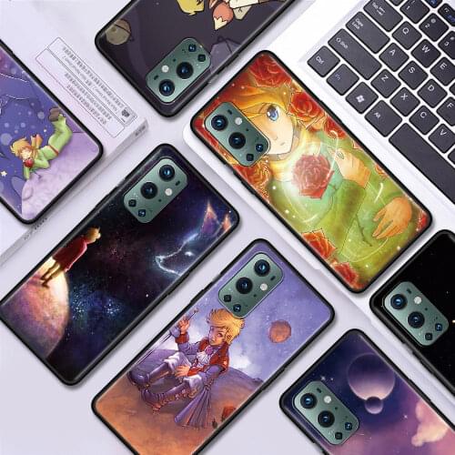 Black Cell Mobile Phone Cover for Oneplus 8 Nord 8T 9 9R 7 N100 7T Pro 5G N10 Art Little Prince Case 1+ 9Pro 8Pro TPU Soft Coque