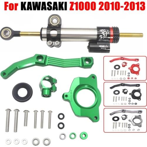 For KAWASAKI Z1000 2010-2013 CNC Aluminum Adjustable Motorcycles Steering Stabilize Damper Bracket Mount