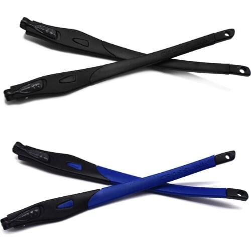 HKUCO Black/Dark Blue Combination Replacement Glasses Legs For Crosslink Prescription Glasses Frame