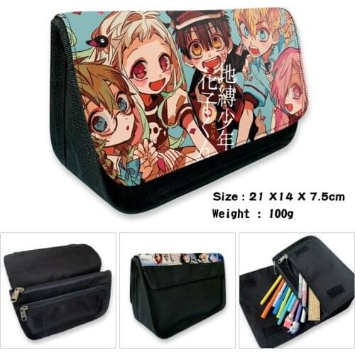 Jibaku Shounen Hanako-kun Anime Pencil Case Wallet Purse Bag Zippers School Supplies Stationery Boys Girls Gifts