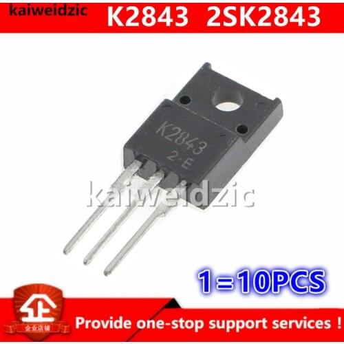 Kaiweikdic New imported original 2SK2843 K2843 10A/600V TO-220F N-Channel MOS FET triode triode Integrated circuit chip