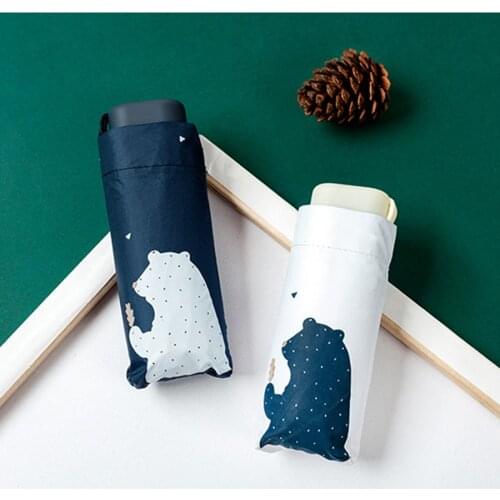 Mini Umbrella Automatic Woman Rain Clear Umbrellas Men Gift Corporation Parasol Cut Anime Guarda Chuva Uv Pocket Folding Art 736