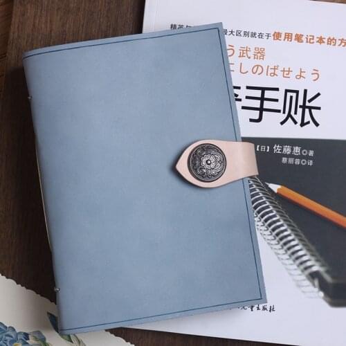 Multicolor Fog leather Cowhide Thickened Notebook Retro Diary Simple Books Cute