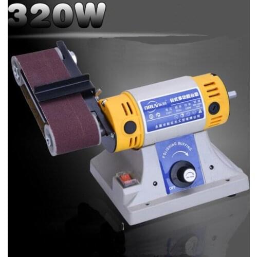 220V 320W desktop multi-function electric Belt Sander table grinder sander polishing Grinding machine
