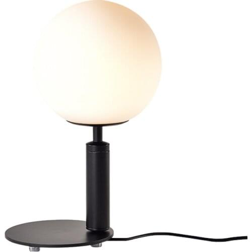 Nordic ball pink table lamps bedroom bedside lamp modern study room reading desk lights decoration glass fixtures lighting