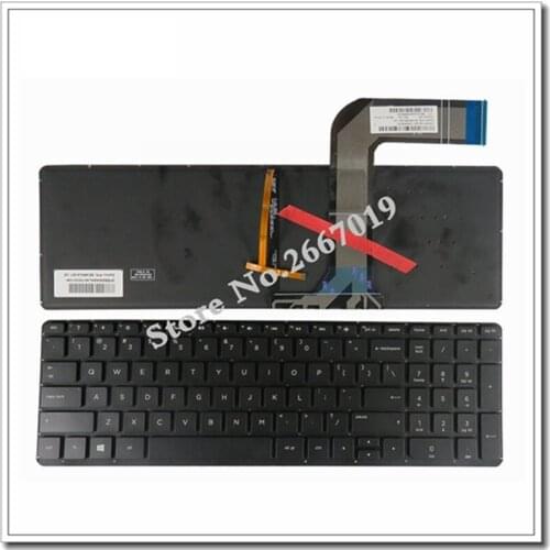 English NEW For HP 15-P 17-F 17-F000 17-F040 17-F115 15-p011st 15-p012st 15-p014st 15-p017st TPN-Q1 US laptop keyboard backlight