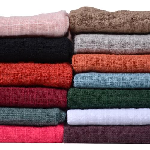 Soft Linen Cotton Fabric Organic Material Pure Natural Flax Cambric Eco DIY Clothes Patchwork Fabric Per Meter 50x130cm