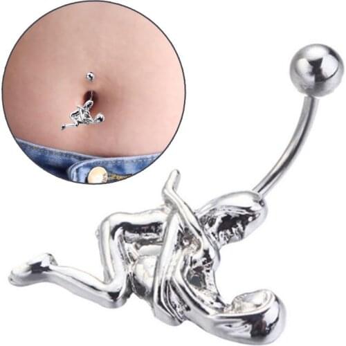 1PCS Sex lovers Belly Button Ring Dangle Navel Piercings Sexy ring belly piercing nombril discret umbigo womens Body Jewelry