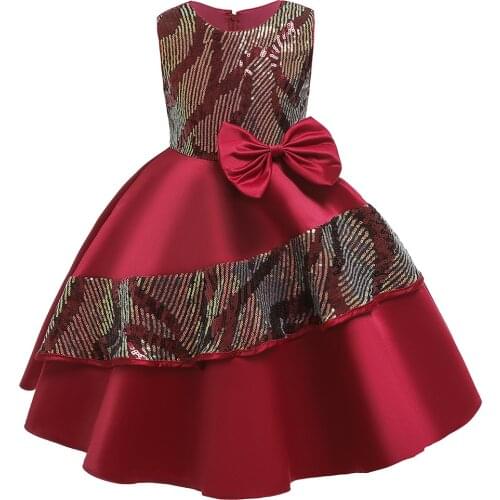 Sequin girls dresses winter 2019 sleeveless princess dress for little girls christmas dress kids dresses for girls party vestido infantil