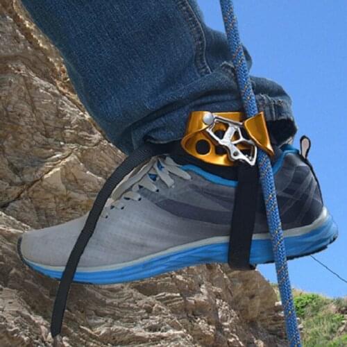 Outdoor Right Foot Ascender Riser Universal Outdoor Rock Climbing Mountaineering Equipment Gear Safe and Reliable