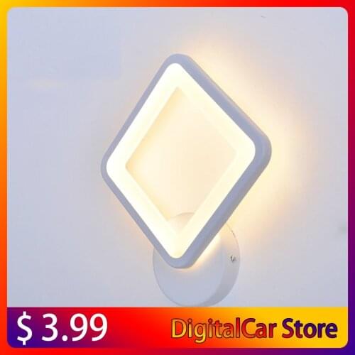 Bedside wall lamp bedroom solid wood rotating aisle corridor corridor Nordic living room led wall painting bedside lamp