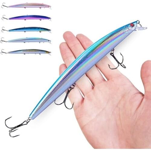 16 Colors 18cm 24g Minnow Fishing Lure Laser Crankbait Hard Artificial Bait Plastic Big Fake Fish Lures Sea Fishing Bait