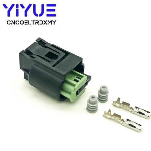 10Sets 2pin Female Sealed Sensor Connector Waterproof Electrical plug 968405-1 For Tyco TE AMP
