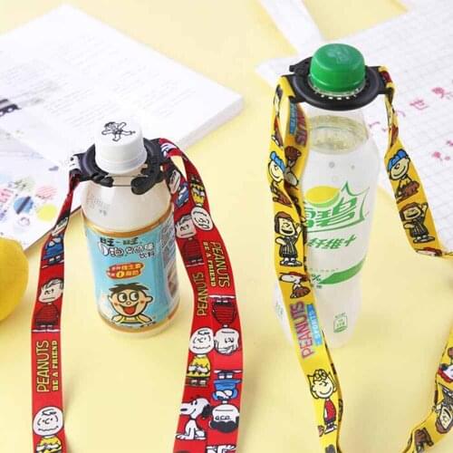 5 Types Beverage Bottle Strap Oblique Span Aquarius Straps Portable Water Bottle Rope Sesame Street Coke Soda Cover 50gA