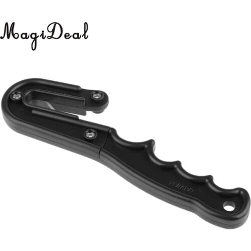 Fishing Line & Cable Cutter Scuba Diving Dive Knife with 2 Spare Blades Black for Water Sports Swimming Diving Accessories