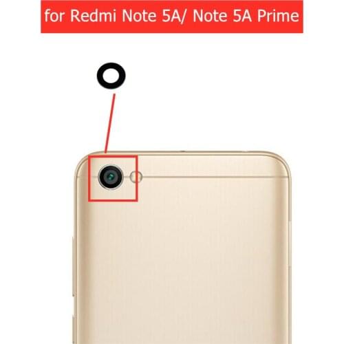 2pcs for Xiaomi Redmi Note 5A/ Note 5A Prime Pro Main Back Camera Glass Lens Rear Camera Glass with 3M Glue Repair Spare Parts