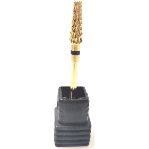 Kimaxcola Drill Bit Ball Carbide Gold drills Electric Milling Cutter Manicure Drills Bits Nail Art Equipment Pedicure Tools