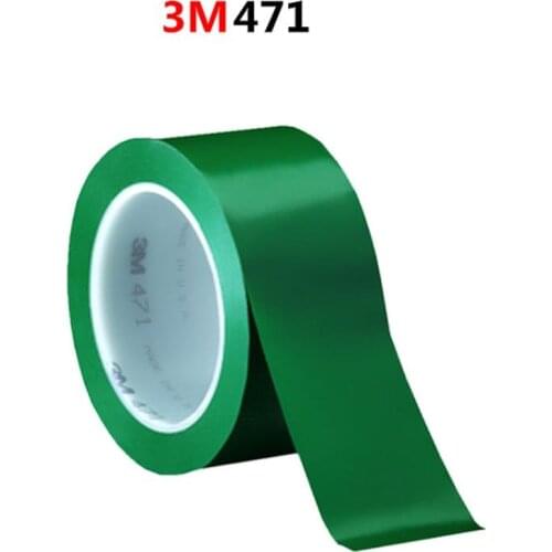 33M ground marking warning tape PVC waterproof wear-resistant 6S positioning tape green 3M 471 tape