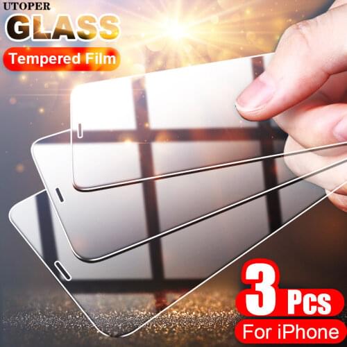 ASTUBIA Full Cover Glass Screen Protector For iPhone 13 Pro Max X XR XS Max 7 8 Plus For iPhone 11 12 MAX Mini Tempered Glass