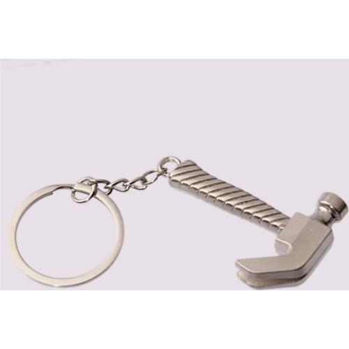 1 PCS Creative Gifts Mini Hammer Tools Keychains Key Rings For Father Boyfriend New