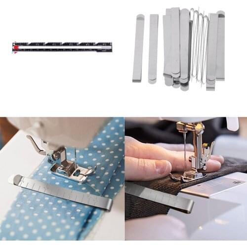 21Pcs Sewing Knitting Gauge Hem Clips Garment Measuring Ruler DIY Craft Tools