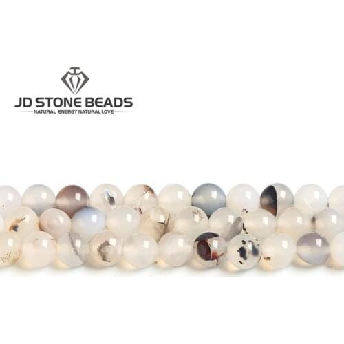 3A 5A Red Plants Agate Matte Black Onyx Round Beads 15" Strand 6 8 10 12 14 16mm Pick Size For Jewelry Making Free Shipping