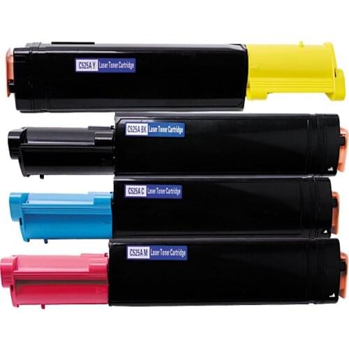 4000 Pages Toner Cartridge Compatible for Fuji-Xerox Docuprint C525A C2090A for Xerox X-C525A BK C Y M