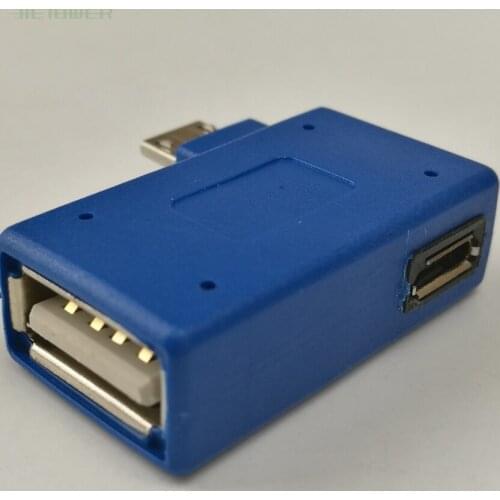 500pcs/lot Micro USB 2.0 OTG Host Adapter with USB Power Mobile Phone Tablet for Samsung Galaxy S3 I9300 S4 I9500 Note2 N7100