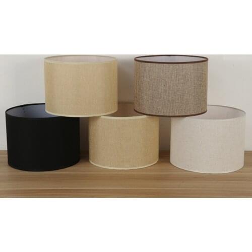 Table Lamp Cover Accessories E27 Cylinder Linen Bedside Lamp Wall Lamp Floor Lamp Cover Fabric