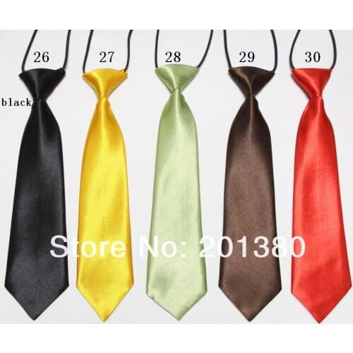 2019 boys ties for kids neck tie solid handmade neckcloth