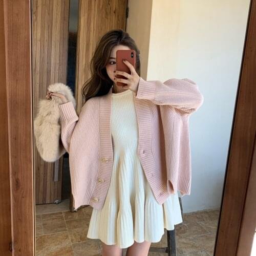 Kawaii Girl Fashionable Knitted Dresses