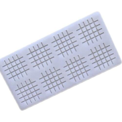 Creative Tic-tac-toe Fence Shape Silicone Insert Mold Cake Edge Accessory Mould DIY Hand-Made Muffin Pan Cake Decorating Tools