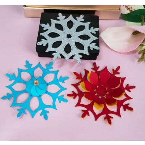 Metal cutting mould clipboard beautiful snowflake cutting mould DIY paper card craft metal cutting mould Christmas snowflake