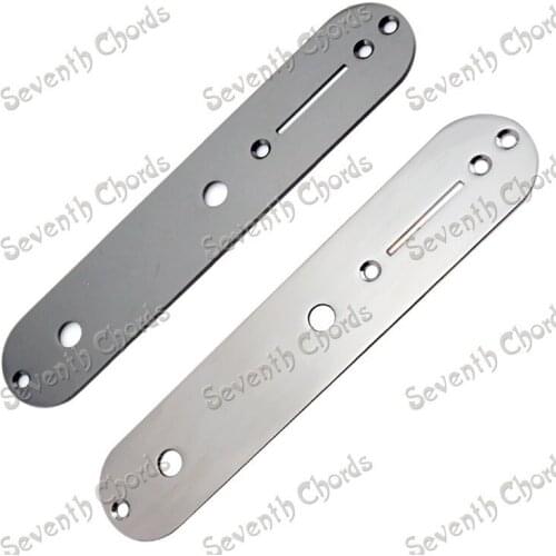 Metal Pot Switch Control Plate Wiring Cover for Electric Guitar Chrome & Black for Choose