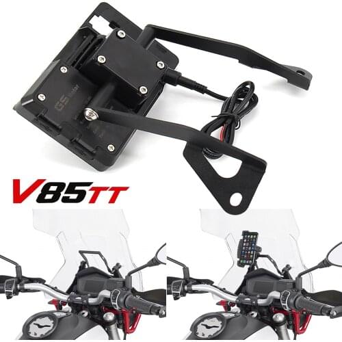 Motorcycle Accessories For MOTO GUZZI V85 TT 2019 - 2020 V85 TT Stand Holder Phone Mobile Phone GPS Navigation Plate Bracket