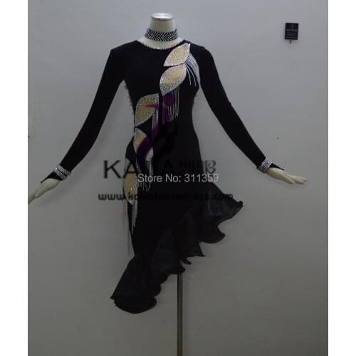 New Style!KAKA-L140221,Women Latin Dance Wear,Fringe Salsa Dress Tango Samba Rumba Chacha Dress,Latin Dance Dress For sale